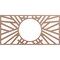 Ekena Millwork Hoover Wood Fretwork Pierced Ceiling Medallion, Wood (Paint Grade), 32"W x 16"H x 11 7/8"ID x 3/8"T CMWP32X16X0375HOMF - alternate 1